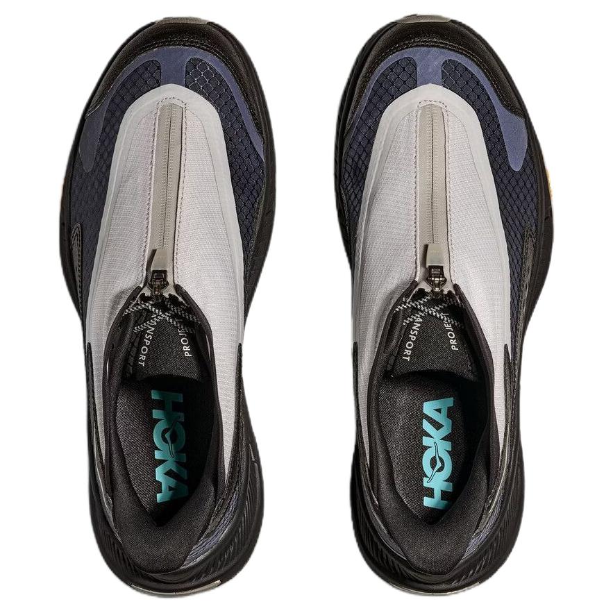 HOKA One One PROJECT TRANSPORT Breathable Support Lightweight Low Top Casual Shoes Unisex Black Blue Gray 1162850-BYN