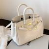 Elegante Handtasche mit Krokodilmuster für Damen Stilvolle Vielseitige Kelly Tote Bag in Schwarz Khaki Gelb Rosa Und Weiß