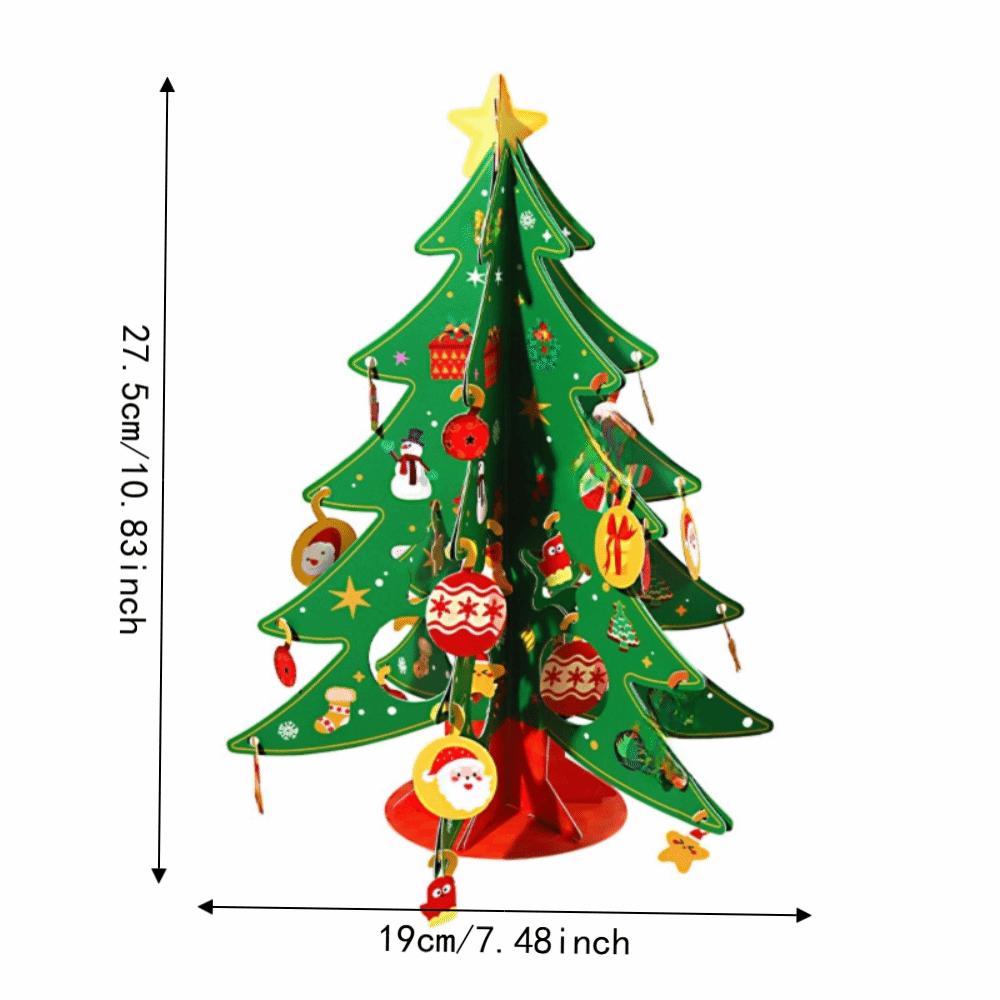 LED Christmas Tree DIY Craft Kit Colorful Desktop Christmas Ornament Tabletop Xmas Tree Christmas