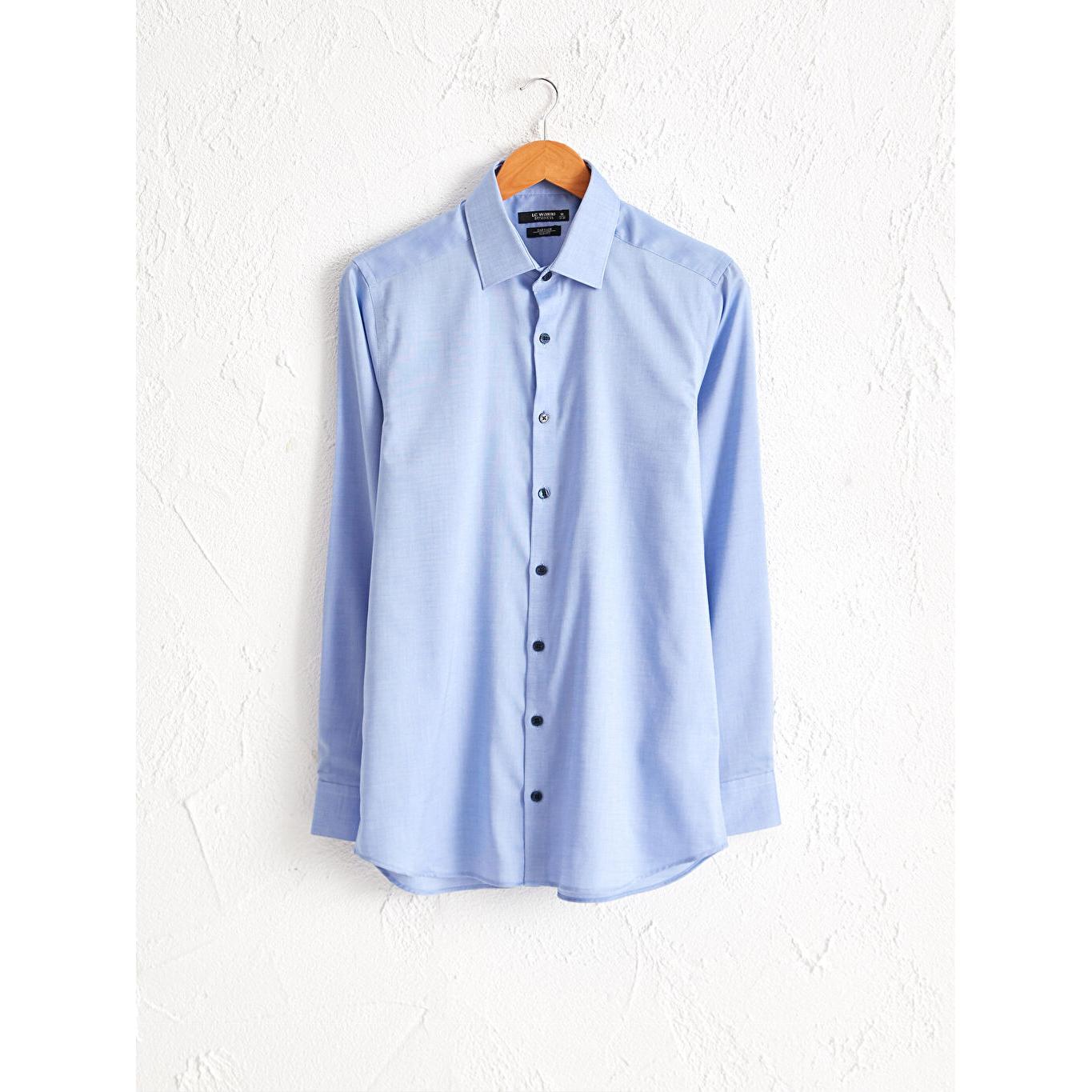 

Мужская рубашка Slim Fit с длинным рукавом Oxford Blue