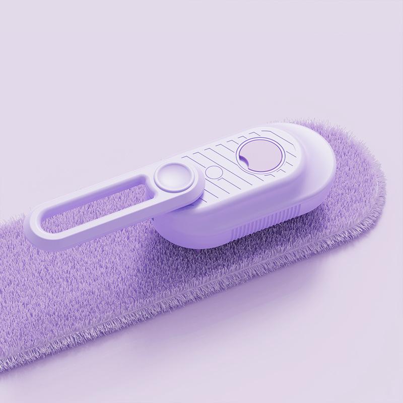 

New electric spray comb for cats and dogs, pet hair removal massage comb, cleaning brush, beauty supplies, hair smoothing tool New（Send data cable） фиолетовый