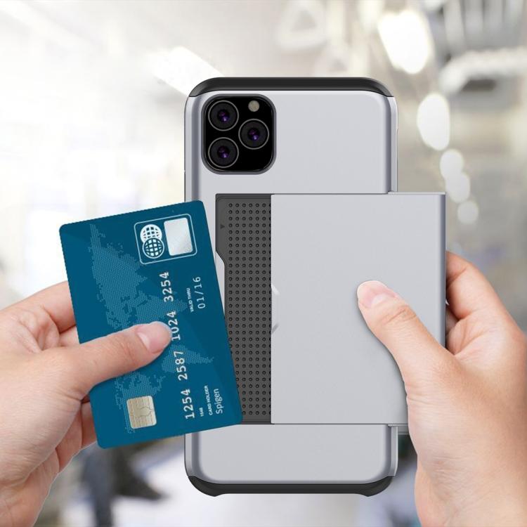 For iPhone 11 Pro Max Shockproof Rugged Armor Protective Case with Card Slot