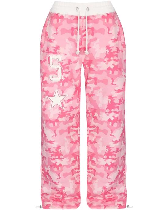 Y2K Pink Camouflage Sportswear Two Piece Set Women Hip-hop Rock Waist Exposed Slim Zipper Hoodie New Punk Casual Sports Pants