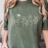 Comfort Colors® Wildflowers T-Shirt, Botanical Shirt, Floral T-Shirt For Women, Flower Shirt, Gift for Mama, Botanical Shirt, Flower Lover