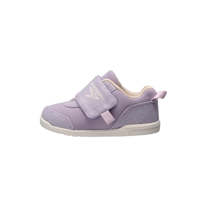 Shunsoku Babyschuhe Fuß SJB Sneaker, Weit, Leicht, Entwicklung, 12-15cm, Jungen, Mädchen, 0990, Lavendel, 14.0cm