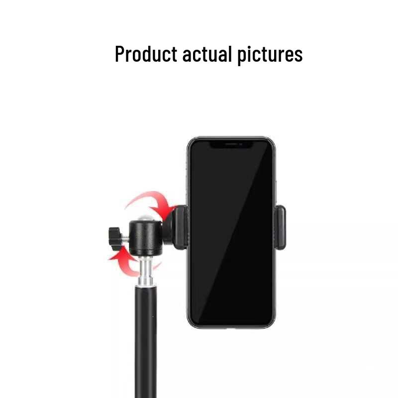 E-shaped Adjustable Phone Clip Tripod Mount for Live Streaming