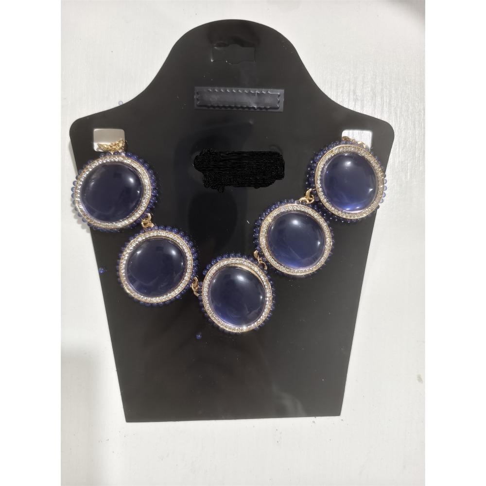 Heavy Metal Jewelry Set Temperament Geometric Ring Glossy Collar Exaggerated Irregular Bracelet Ring