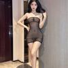 Perspective tight shame one-piece erotic underwear stepmother black stockings extremely tempting wife transparent