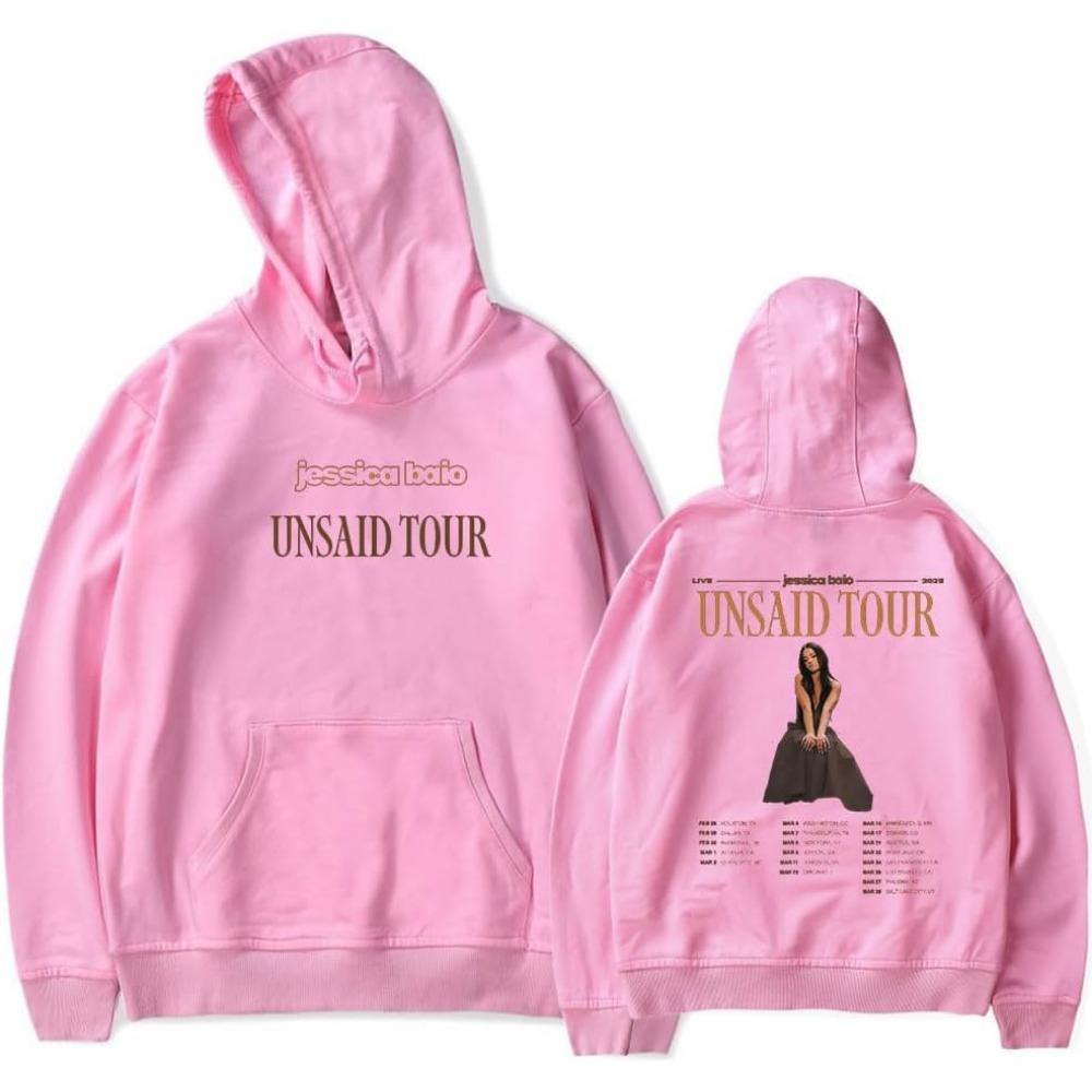 Jessica Baio The Unsaid Tour 2025 Merch Hoodie Women Men Long Sleeve Sweatshirt Fashion Pullover Clothes