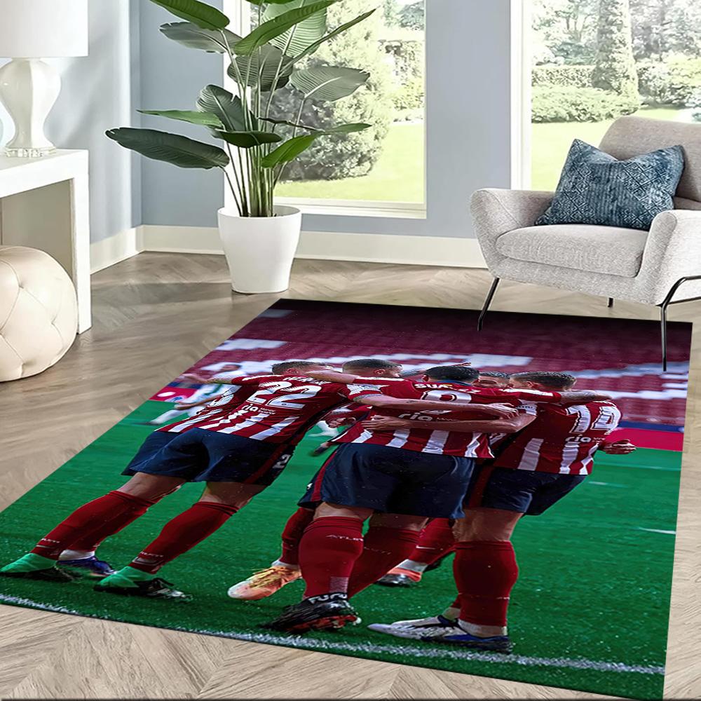 Atletico Madrid Area Rug Suitable For Entryway Playrooms Outdoor Hallway Antislip Carpet Office Home Decor Birthdaychristmas Gift