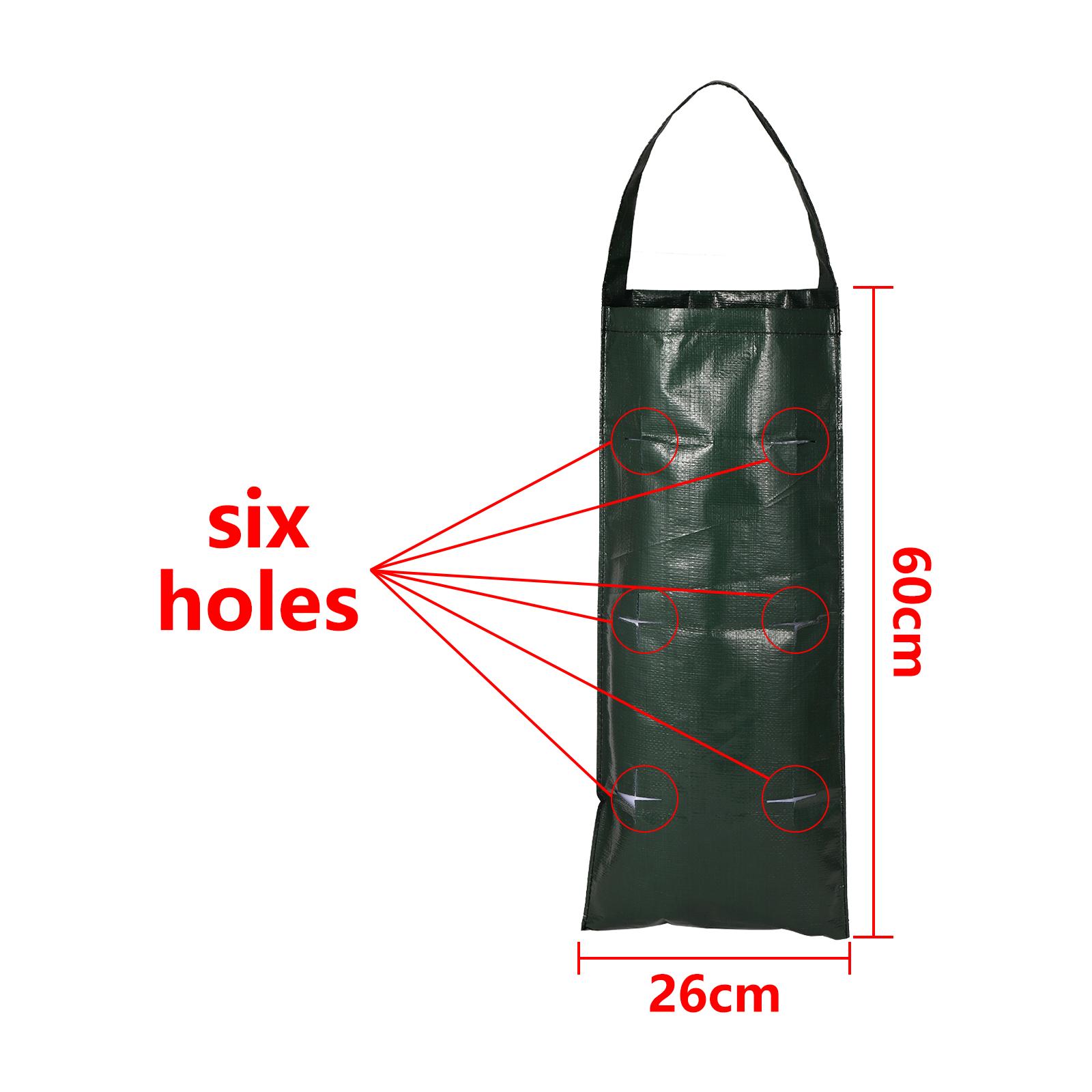 

6/8/10 Holes Porous Hanging Strawberry Planting Bag Vegetable Flower Plant Planting Bag Garden Balcony Hanging Planting Supplies