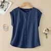 ZANZEA Women Casual Round Neck Solid Color Sleeveless Tank Tops