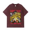 275 GSM Gewaschene T-Shirts 100% Baumwolle Saint Seiya V10 Sanctuary Druck Unisex Schweres Baumwoll-T-Shirt