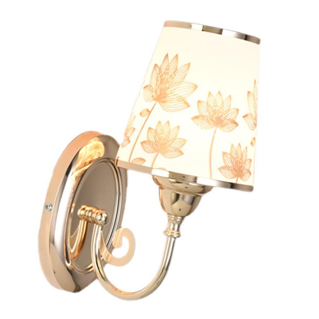 LED Wandleuchte für Nachttisch Modern Stilvoll Metall Warmes Licht Wandlampe mit Schaltersteuerung für Schlafzimmer Wohnzimmer