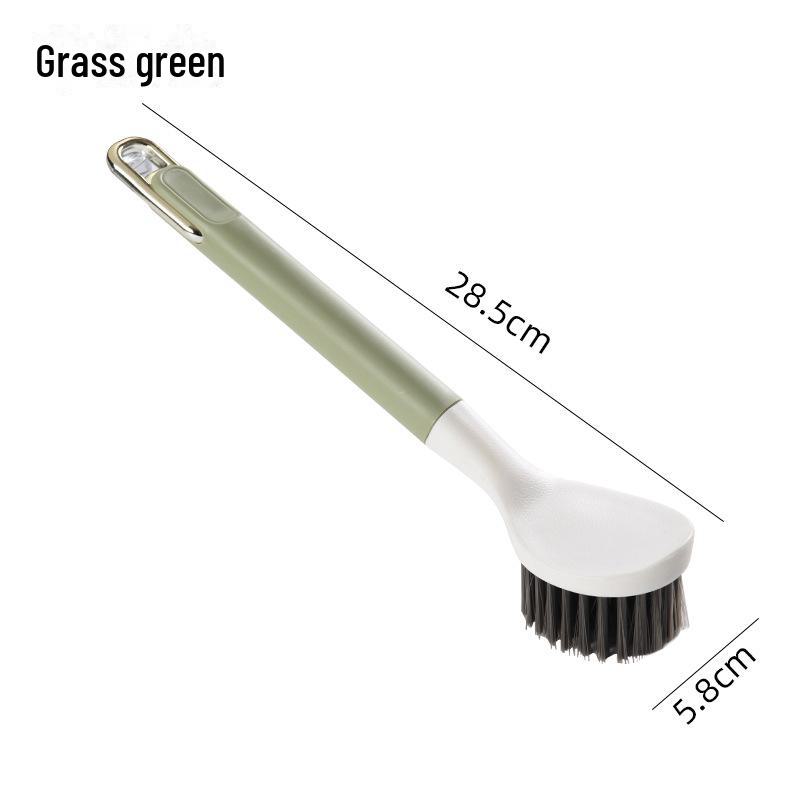 Silicone Spatula Pot Brush, Soft Bristle, Oil-Free, Non-Damaging, Universal Kitchen Cleaner