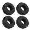 4 Stück RC Gummireifen 2,2 Zoll Stoßdämpfend Universal RC Crawler Räder für Traxxas Autos