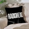 R-Radiohead Rock Band Pillow Case Throw Pillow Cover Nordic Vintage Style Cushion Covers Home Living Room Sofa Couch Seat Decor