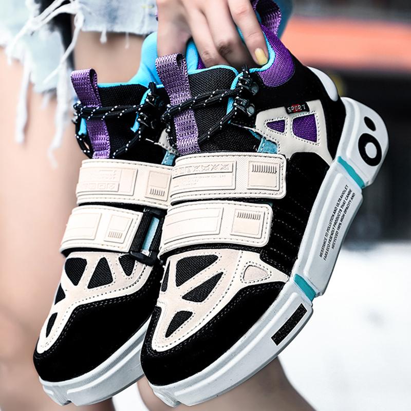 Couple Skate Shoes Men High-top Field Training Breathable Casual Walking Shoes Outdoor Sports Flat Sneakers for Men Women