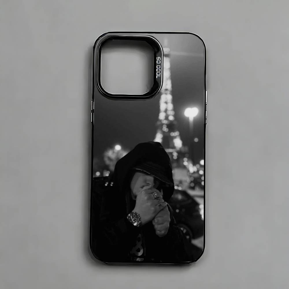PLK-K Rapper Mathieu Phone Case For iPhone 17,16,15,14,13,12,11 Plus,Pro Max,XS,Colored Silver Plated Inside Cover