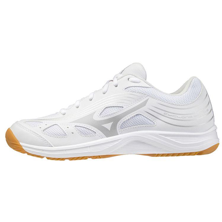 Mizuno Cyclone Speed 3 Unisex White Silver Volleyball Shoes V1GA218003 41
