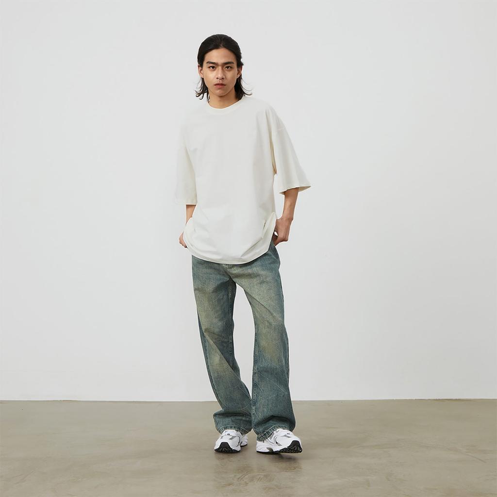 New Balance T Shirt Unisex Ivory White AMT42335-CIC