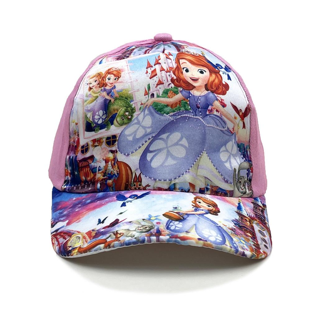 Character Frozen Baseball Hat With Breathable Polyester Material Sun Protection