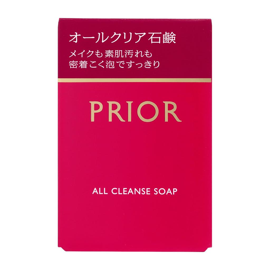 PRIOR Sabonete Facial All Clear e Removedor de Maquiagem Peso Padrão 100g, (Emoldurado)