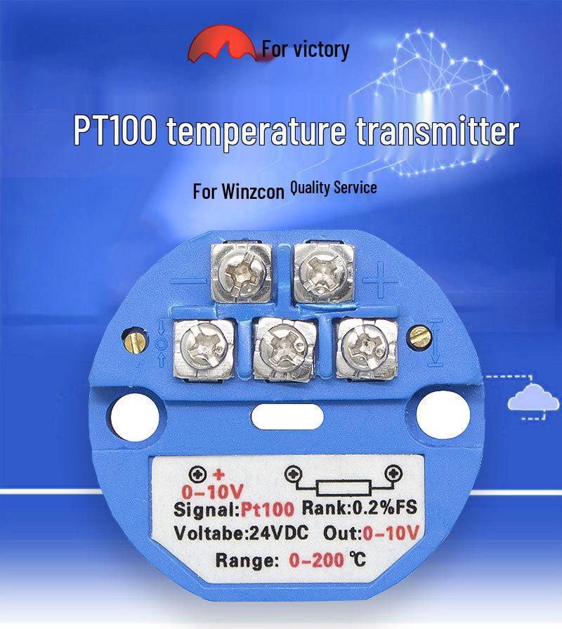 PT100 4-20mA Temperature Transmitter with Integrated Resistance Thermometer & Isolation Sensor