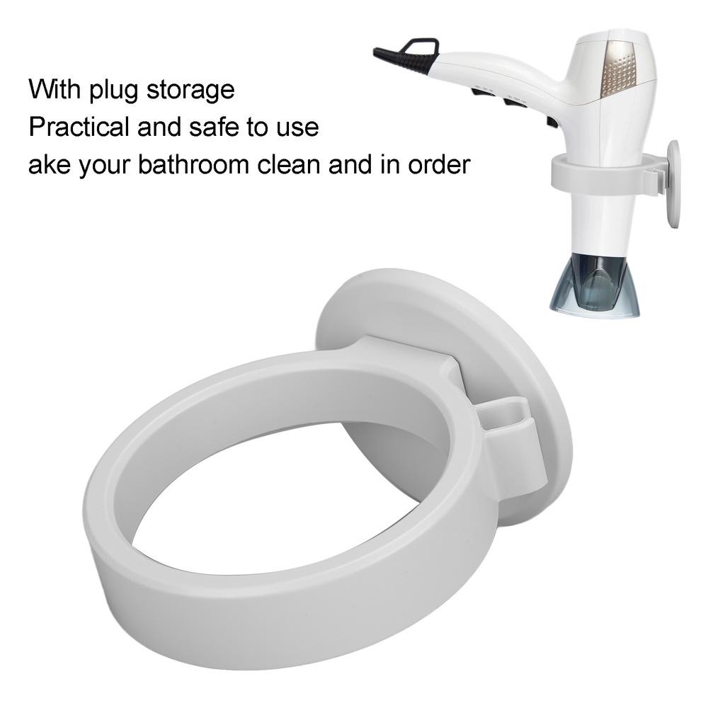 Wandmontierter Haartrocknerhalter Ständer Selbstklebend Platzsparend Haartrockner Aufbewahrung