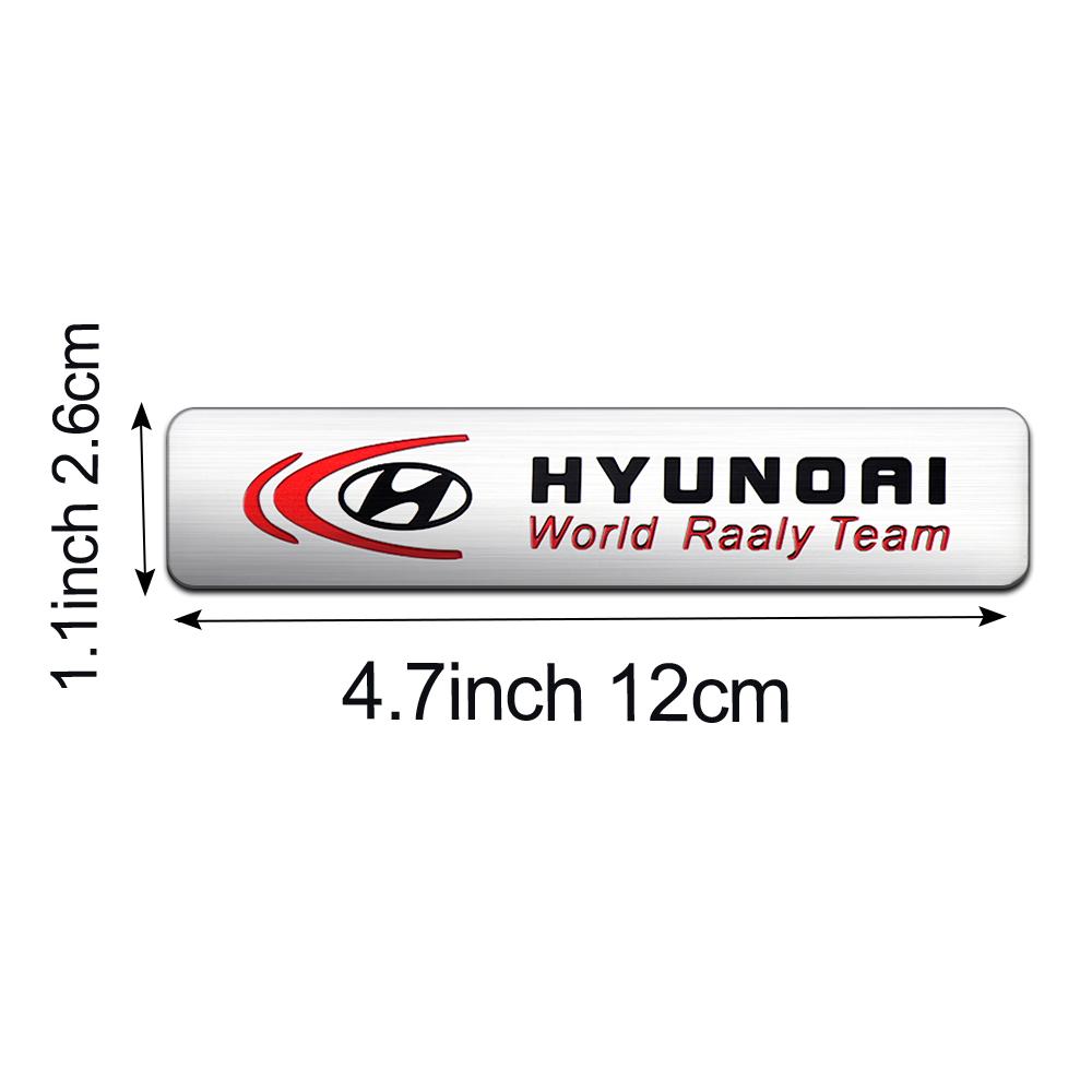 1/2 Stück Auto Styling Emblem Auto Karosserie Kotflügel Dekor Aufkleber Zubehör Für Hyundai GDI i10 i20 Accent Tucson Sonata Palisade Kombi