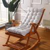 Portable Thickened Recliner Cushion: Solid Wood Folding Sofa for Adult Naps and Relaxation