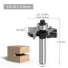 For DIY Woodworking Ball Bearing Cutter Router Bits Ball Bearing T-Slot Cutter Cutter Anti-Rebound Design For Drawer Making