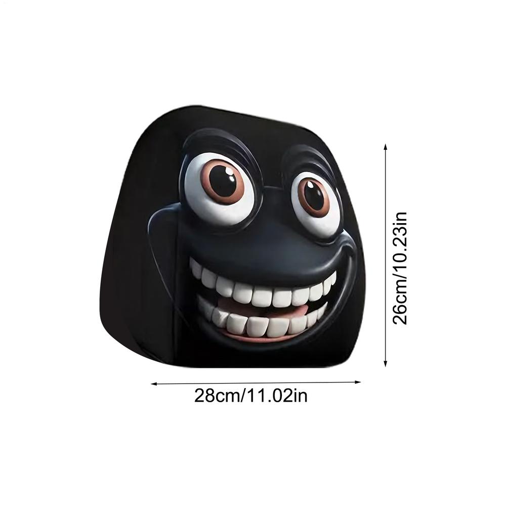 2pcs Halloween Funny Car Headrest Pillowcase Cute Cartoon Eye Car Headrest Seat Protector Anti-Scratch Vehicle Accessories