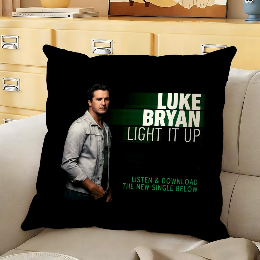 

Luke singer BBryan Cushion Cover Soft Durable Reversible Pillow Cover Home Car MultiScene Daily Comfort Pillowcase 30X30cm
