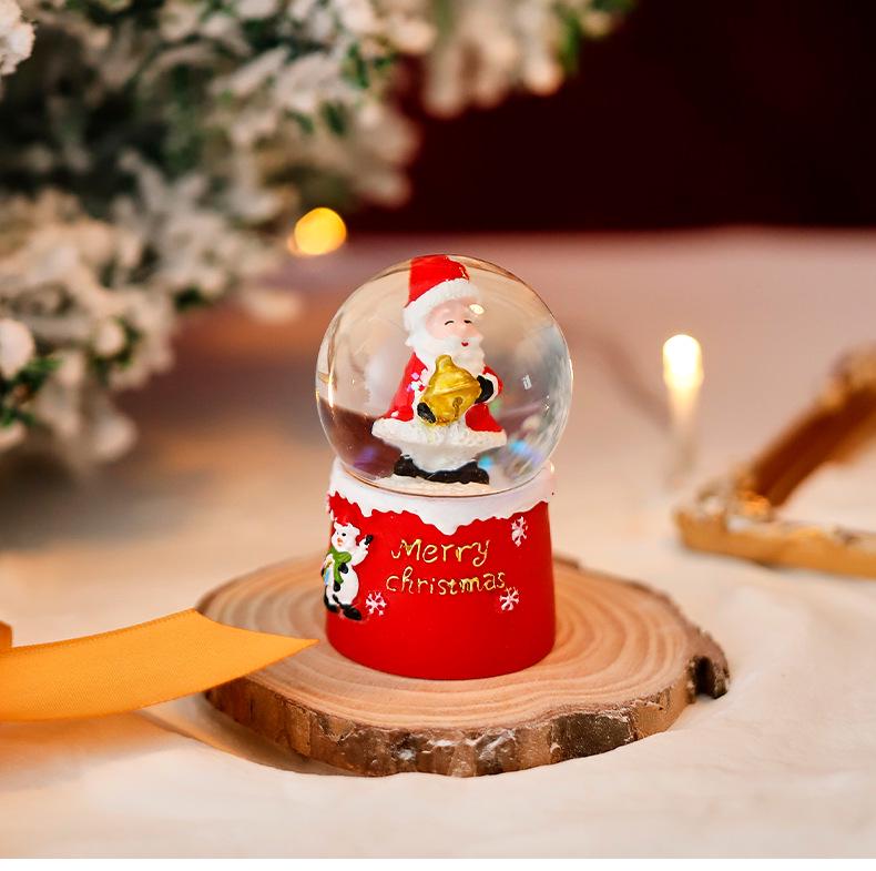 Christmas Crystal Ball Music Box Lantern Ornament