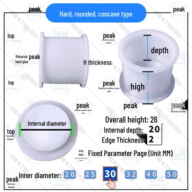 Einweg-Acryl-Kristallharzform für metallographische Kaltpress-Proben