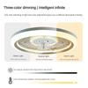 49.5*13cm Living Room Minimalist Integrated Pendant Light Fan Household Silent Electric Fan Light Modern Bedroom Ceiling Fan Lamp