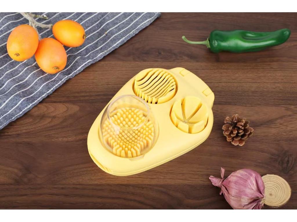 3-in-1 Multifunctional Egg and Fruit Slicer Tool