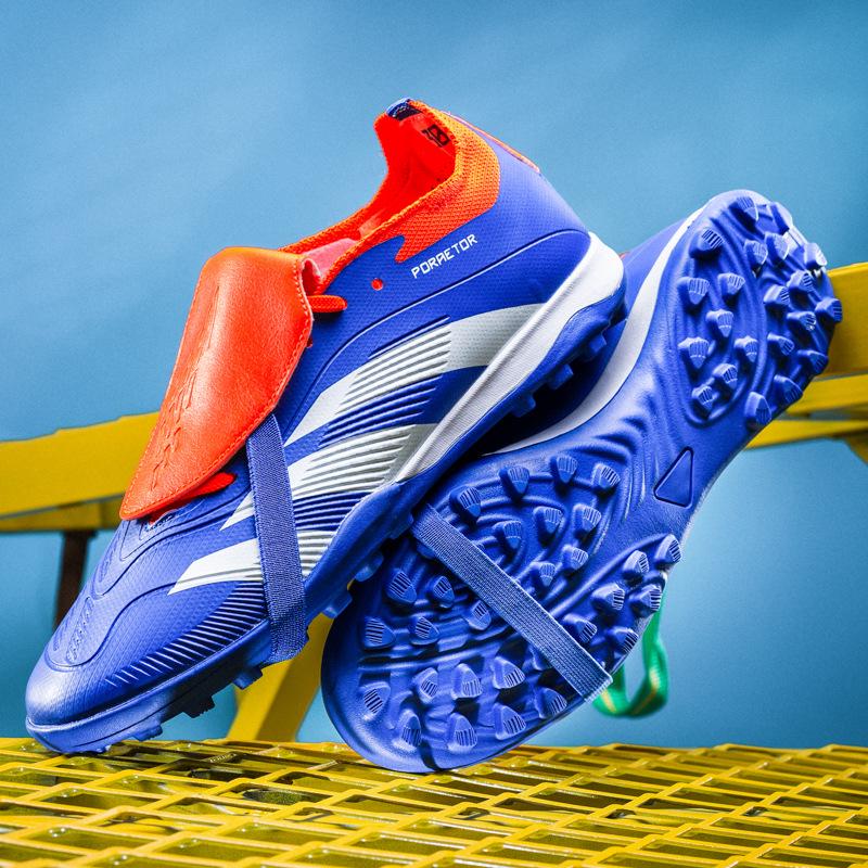 Herren Outdoor Fußballschuhe - Messi Ronaldo Edition mit langen Stollen für Kunstrasen