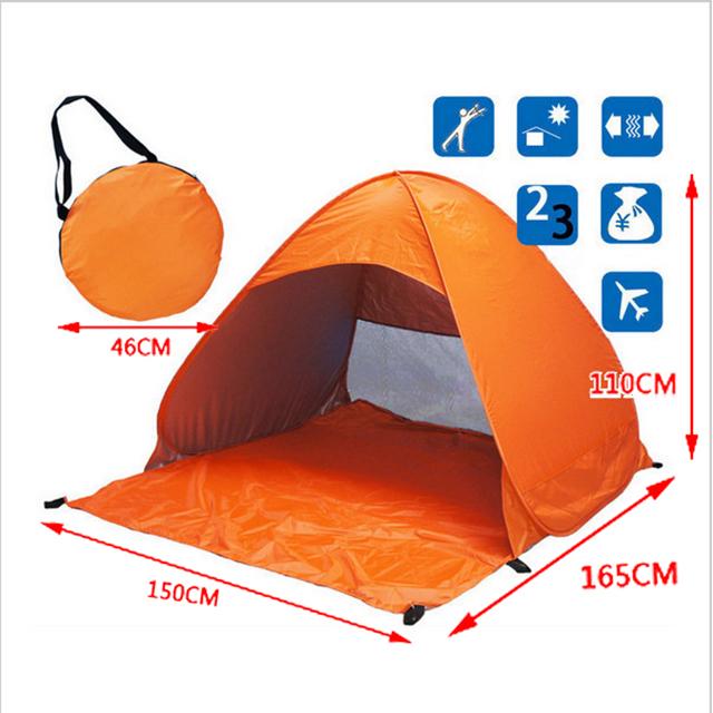 Quick Automatic Opening Beach Tent Sun Shelter Uv-Protective Tent Shade Lightwight Pop Up Open For Outdoor Camping Fishing