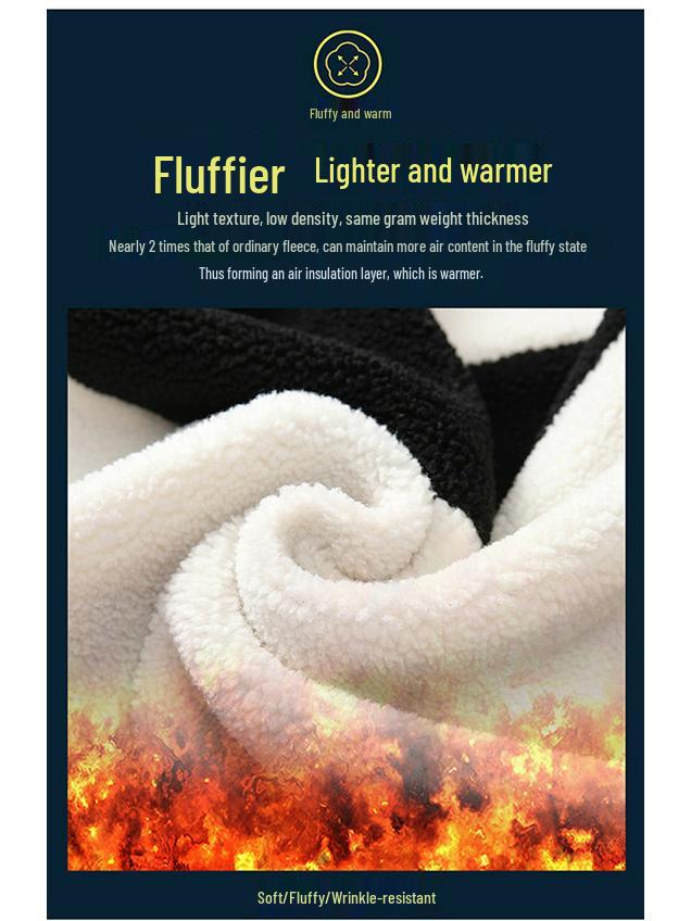 2025 Winter Reversible Lamb Wool Men's Trendy Jacket - Unisex Warm Cotton-Padded Coat