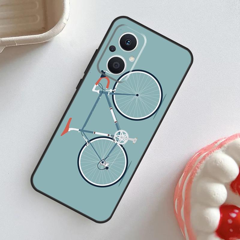 Bike Bicycle Cycling Case For OPPO Reno 11 F 10 Pro 4Z 5Z 8T 4 5 6 7 8 Lite OPPO Find X6 Pro X2 X3 X5 Lite Cover