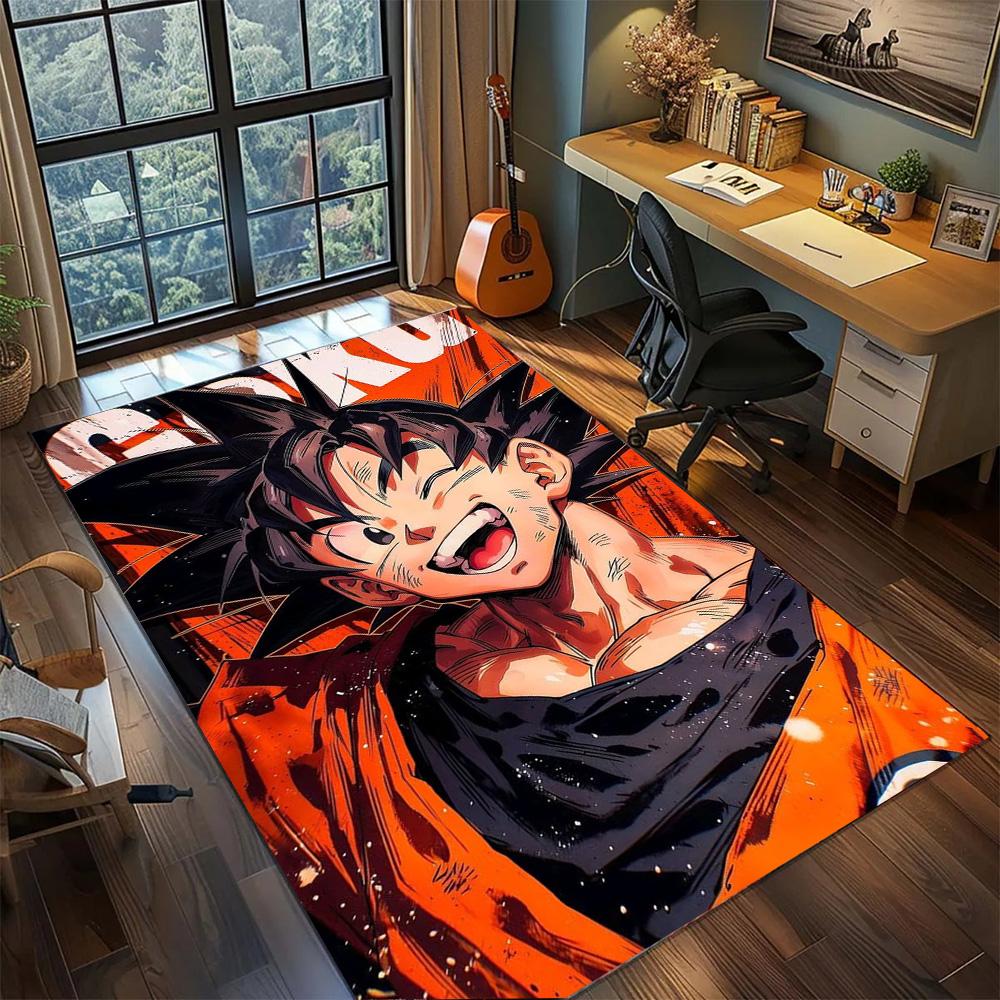 

Goku Carpet Rug Bedroom Styling, Non Slip Washable Large Area Floor Mat Gamer Room Household.-TING 60x90cm