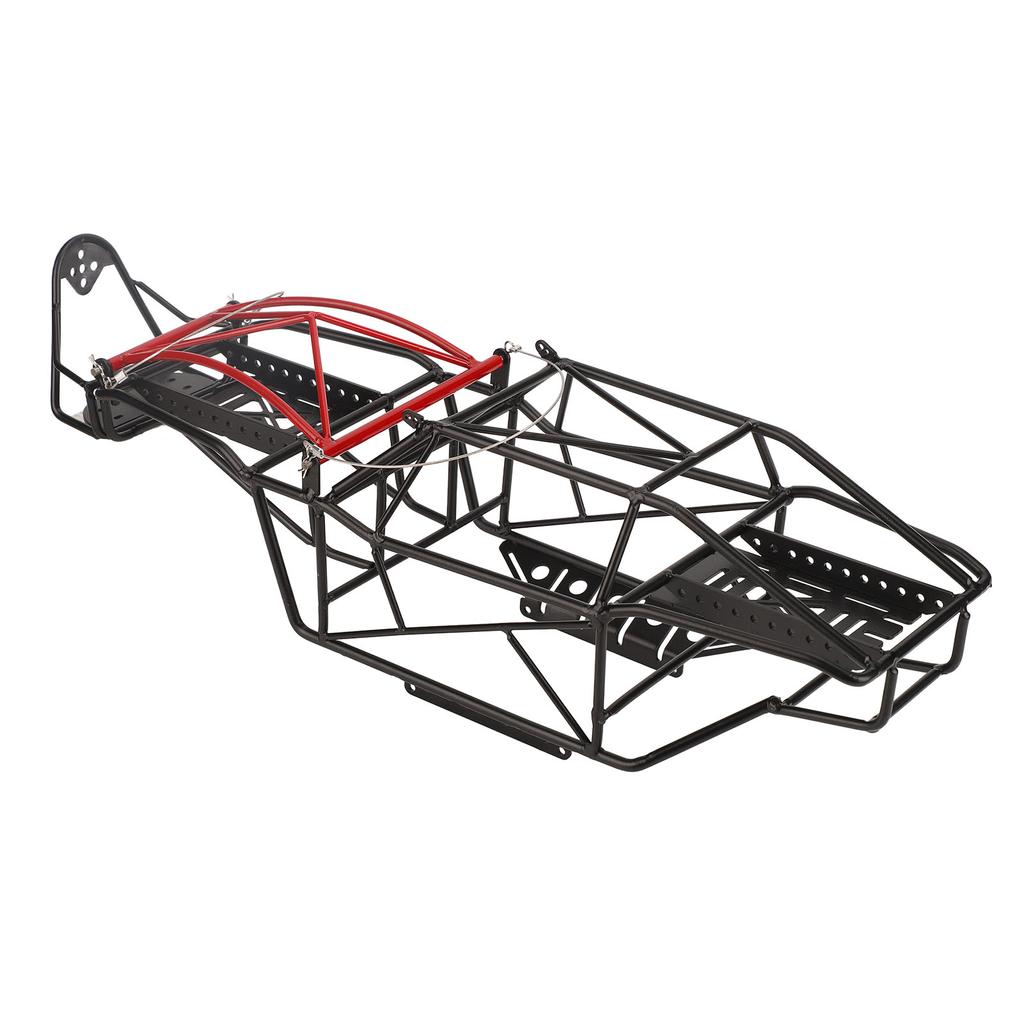 RC Metal Roll Cage Black Strong Metal Better Traction Road Holding RC Car Chassis Frame for Axial Capra Kit 1.9UTB