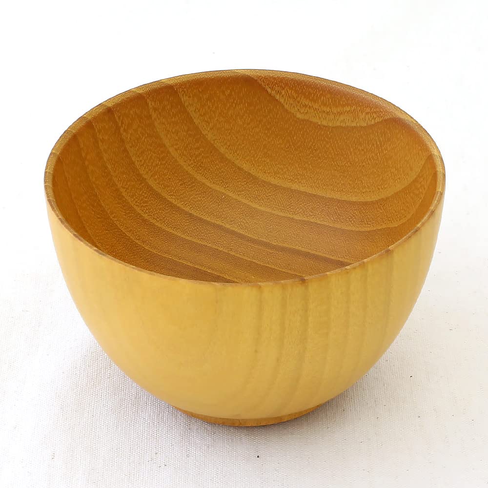 Kishu Kakuda Seibei Grip Ball Soup Dishwasher Natural Lacquerware, Shoten, Bowl, M, Wooden, Nano-coated, Safe, WG-457473