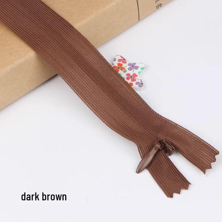 Sanli Unsichtbarer 25cm Kleid- & Kissen-Reißverschluss mit geschlossenem Ende