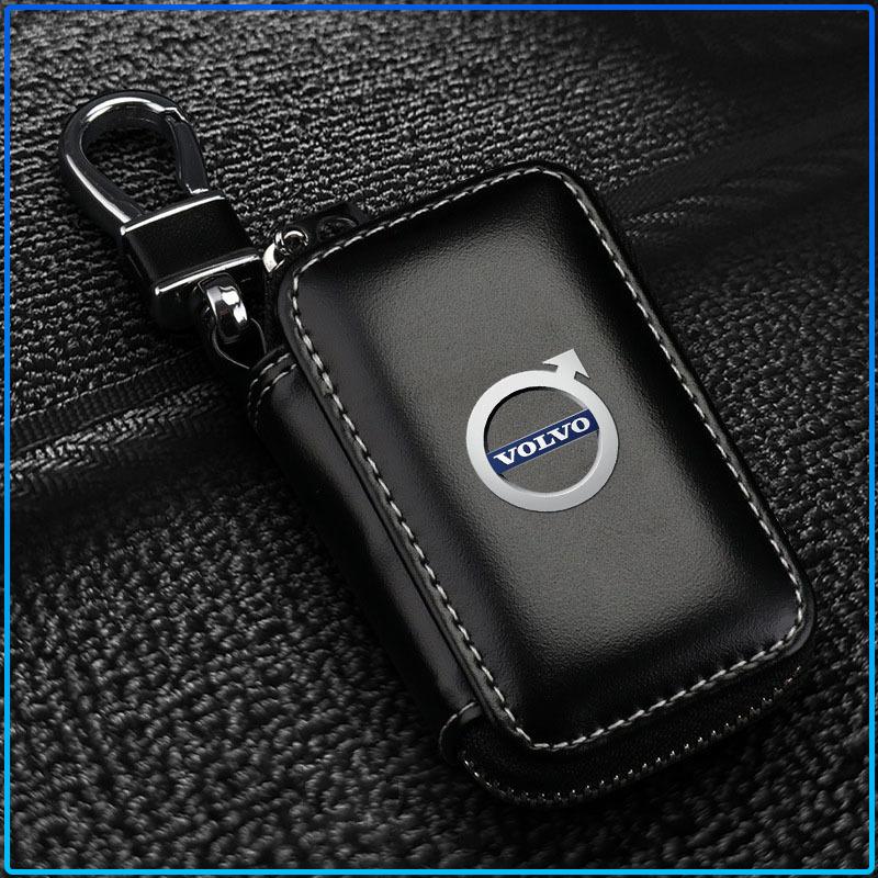 For Volvo XC90 XC60 XC70 XC40 V90 V60 V40 C70 C30 S80 Car Key Holder Pouch Wallet Housekeeper Key Case Mini Card Bag