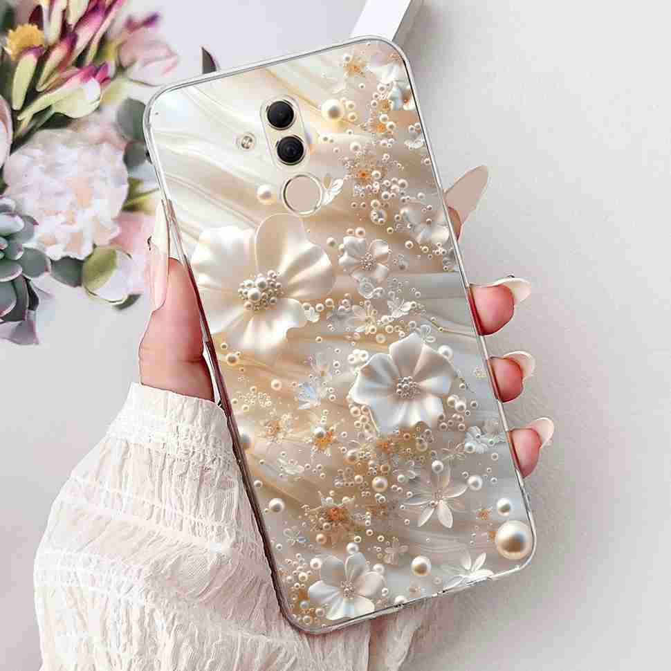 For Huawei Mate 20 Lite 6.3" Case SNE-AL00 Cute Cat Soft Silicone Cover For Huawei Mate 20Lite SNE-LX1 Colorful Butterfly Shell