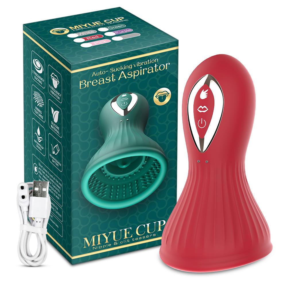 Wibrator do ssania sutków dla kobiet z lizaniem językiem, masażer piersi, ssak łechtaczki, stymulator łechtaczki, zabawki erotyczne dla kobiet