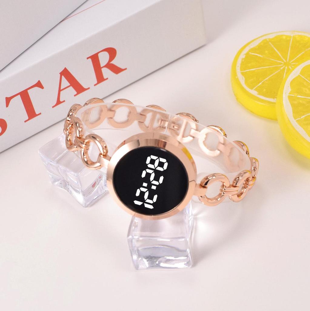 Retro LED Touchscreen Fashion Women's Steel Band Wristwatch